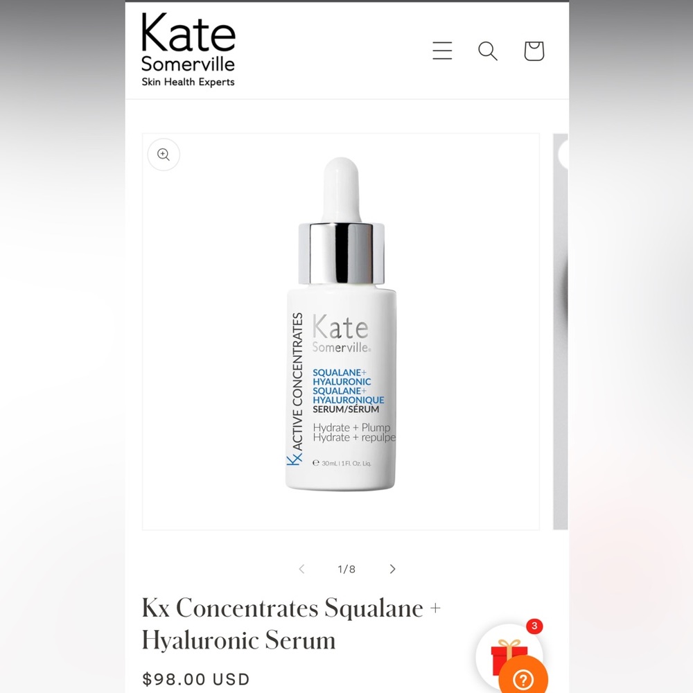 Kate Somerville Squalane plus hyaluronic serum
